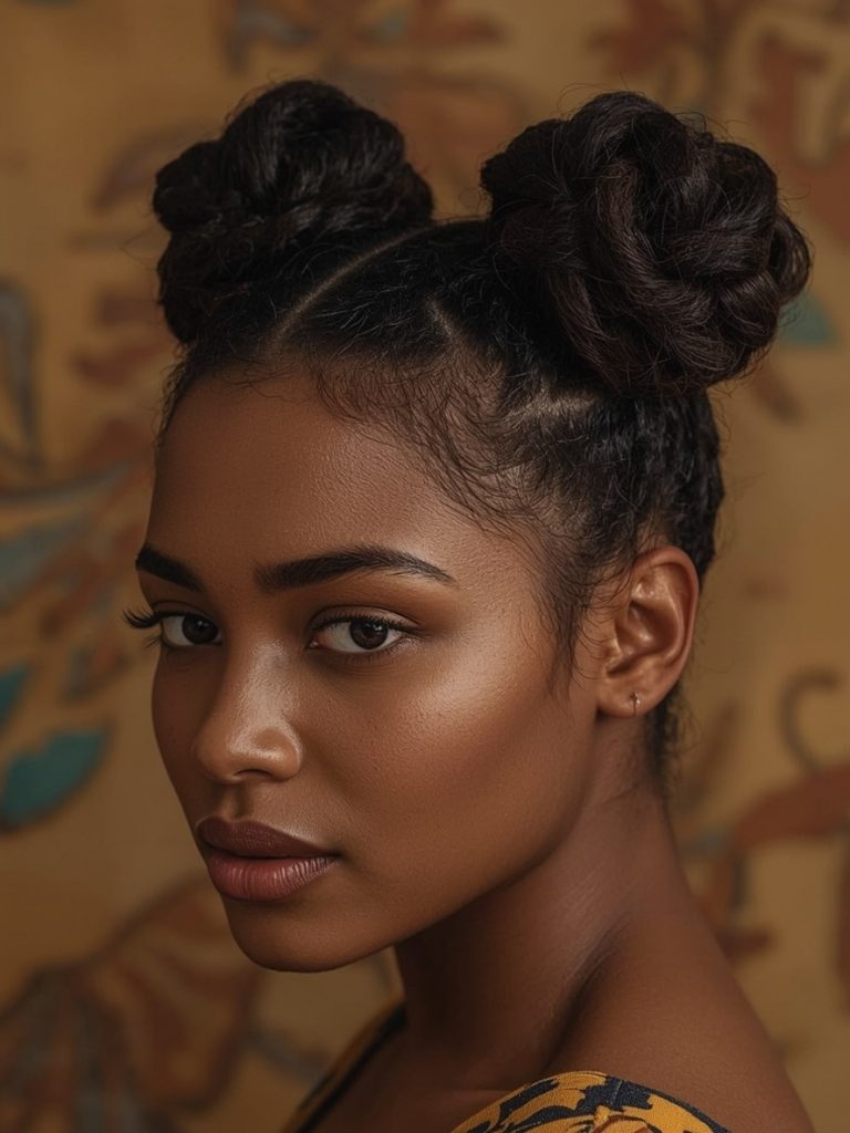 Hair Styles Curly Hairstyles: Messy Bun