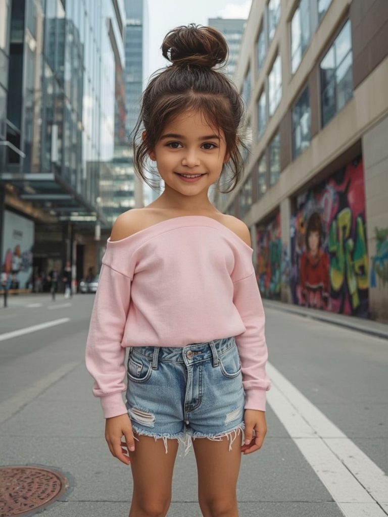 Hair Styles Kids: Piggy Braid