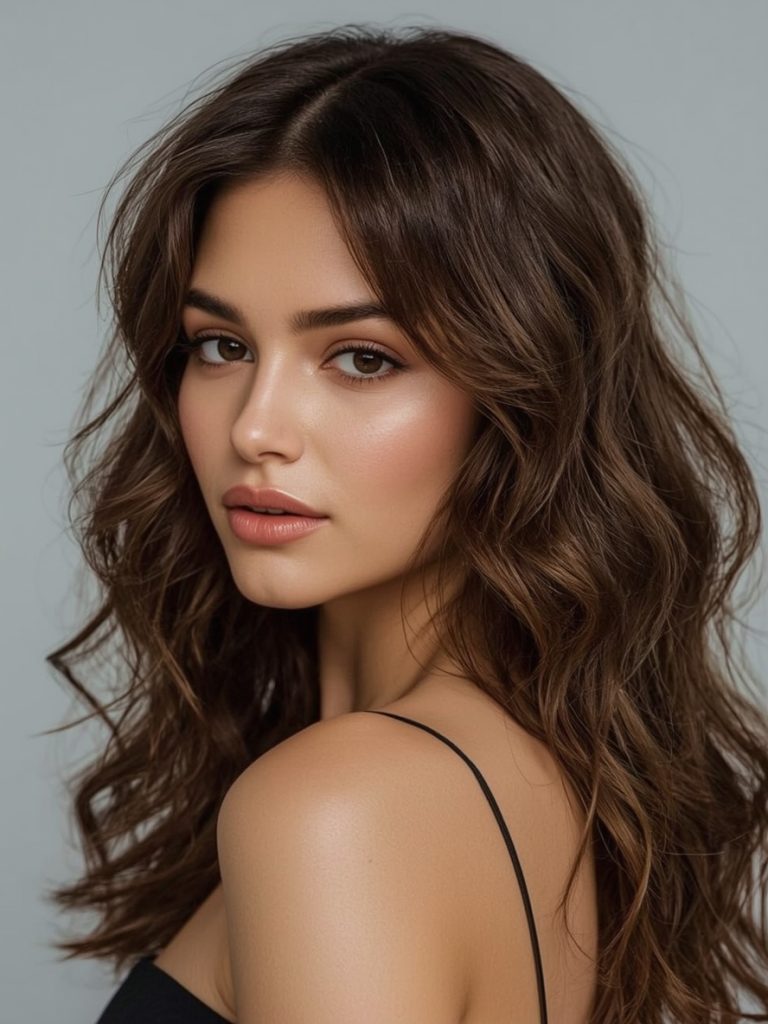 The Inverted Butterfly Haircut Long Hair For Round Face