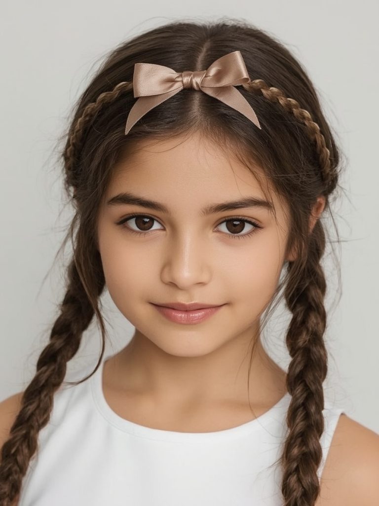 Hair Styles Kids: Ponytail with space buns