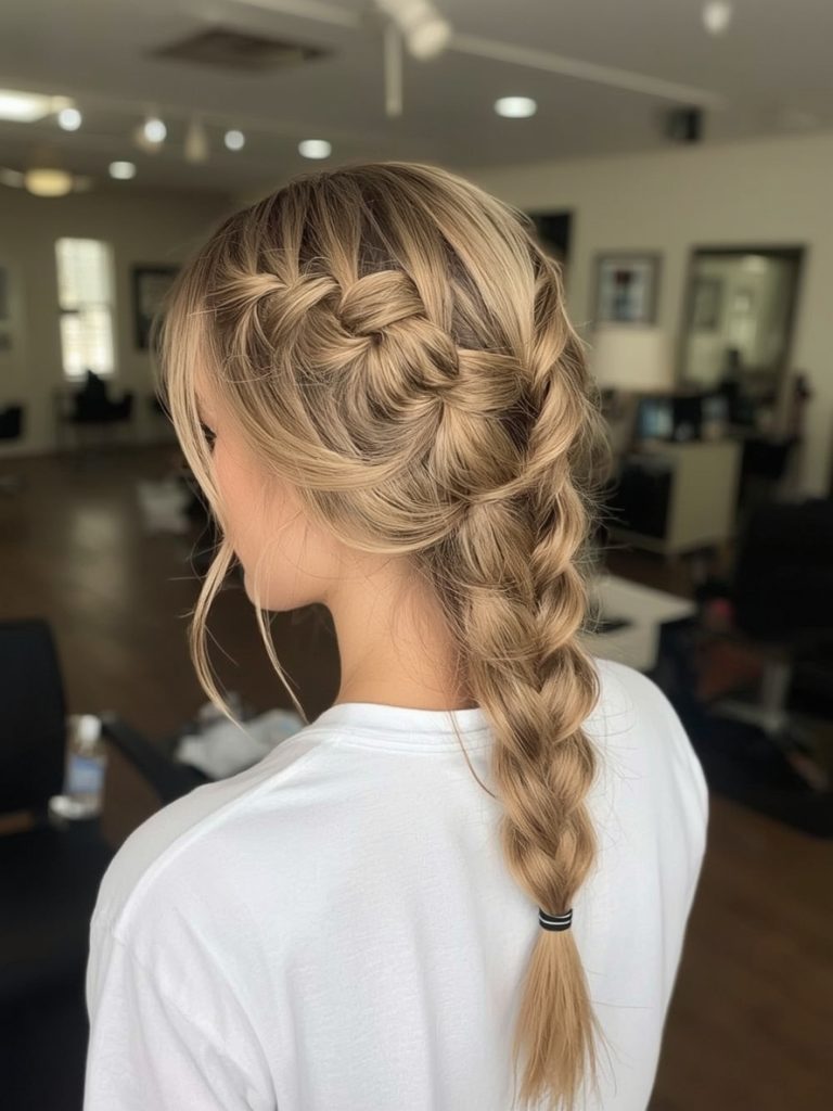 Hair Styles Braids Ideas: Braided Bun