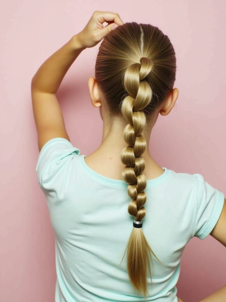 Easy Hairstyles for School: Half-Up Space Buns