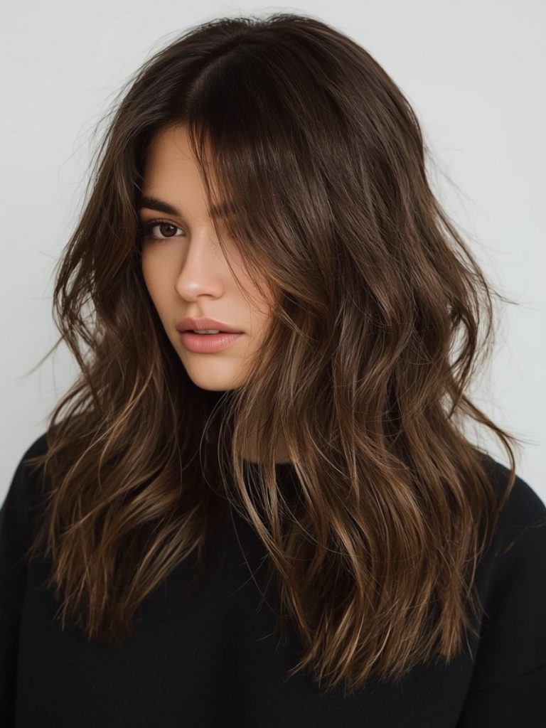 Caramel Highlights on Brown Hair: Ribbon Radiance