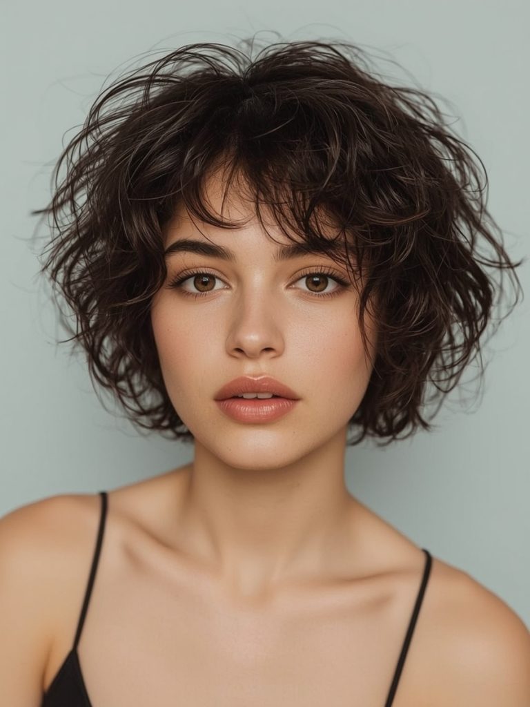 Mini Mullet Messy Short Cut For Women