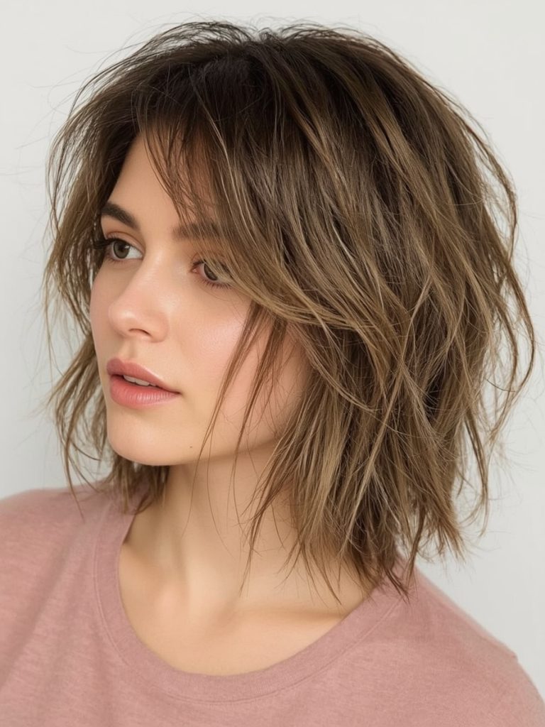 Tapered Back Pixie Short Messy Haircut For Women