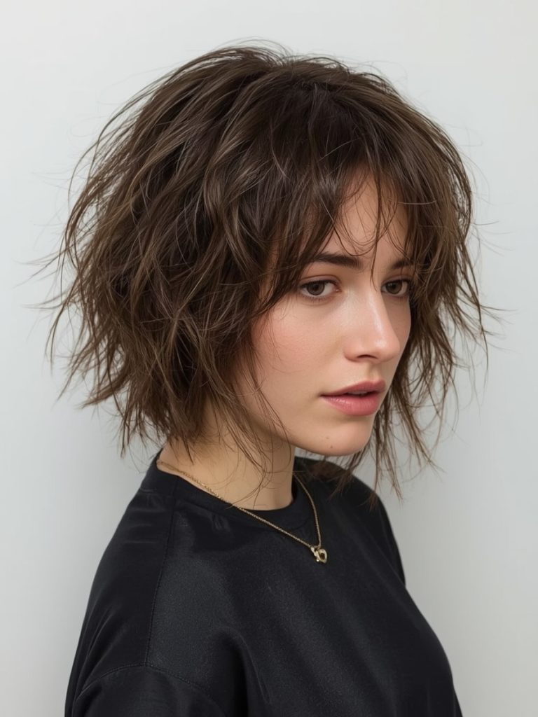 Bedhead Bob Short Messy Haircut For Women