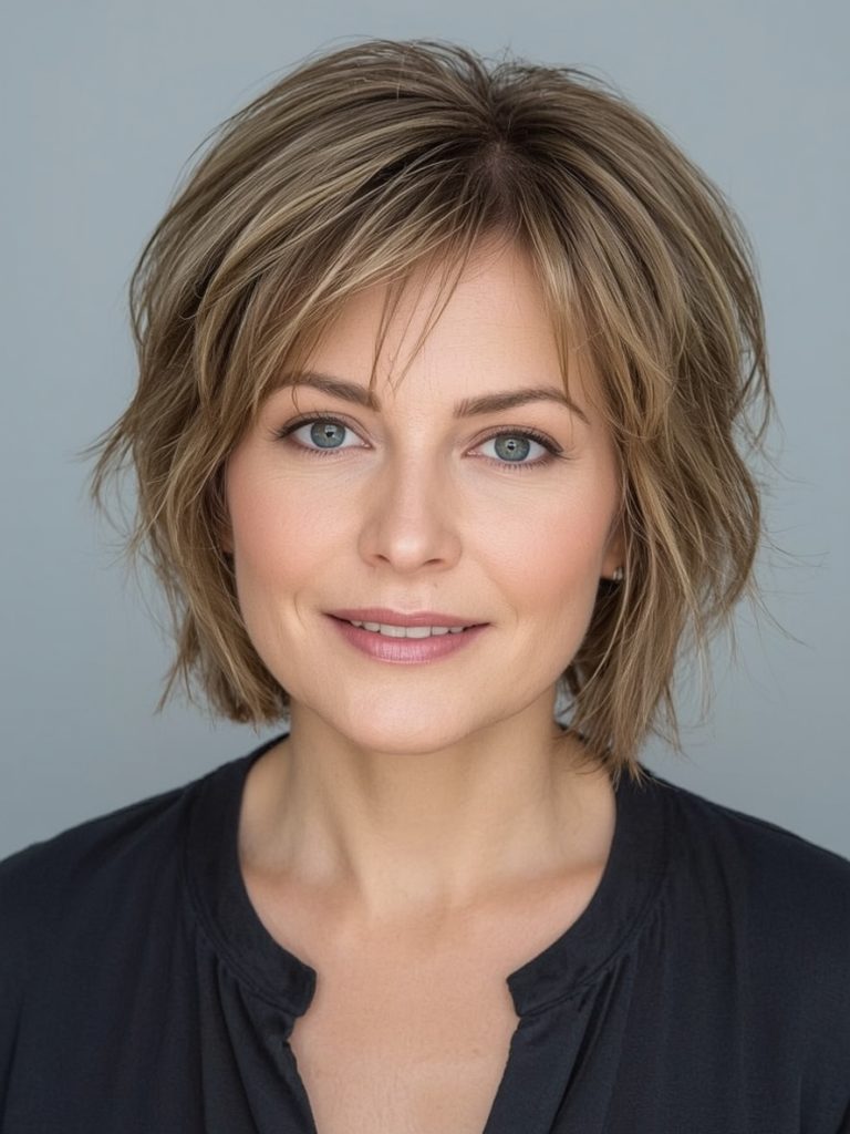 Hairstyle For Thin Fine Hair Over 50: Pageboy