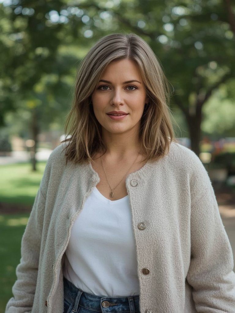Hairstyles For Thin Fine Hair Over 60: Polished Waves with a Side Part