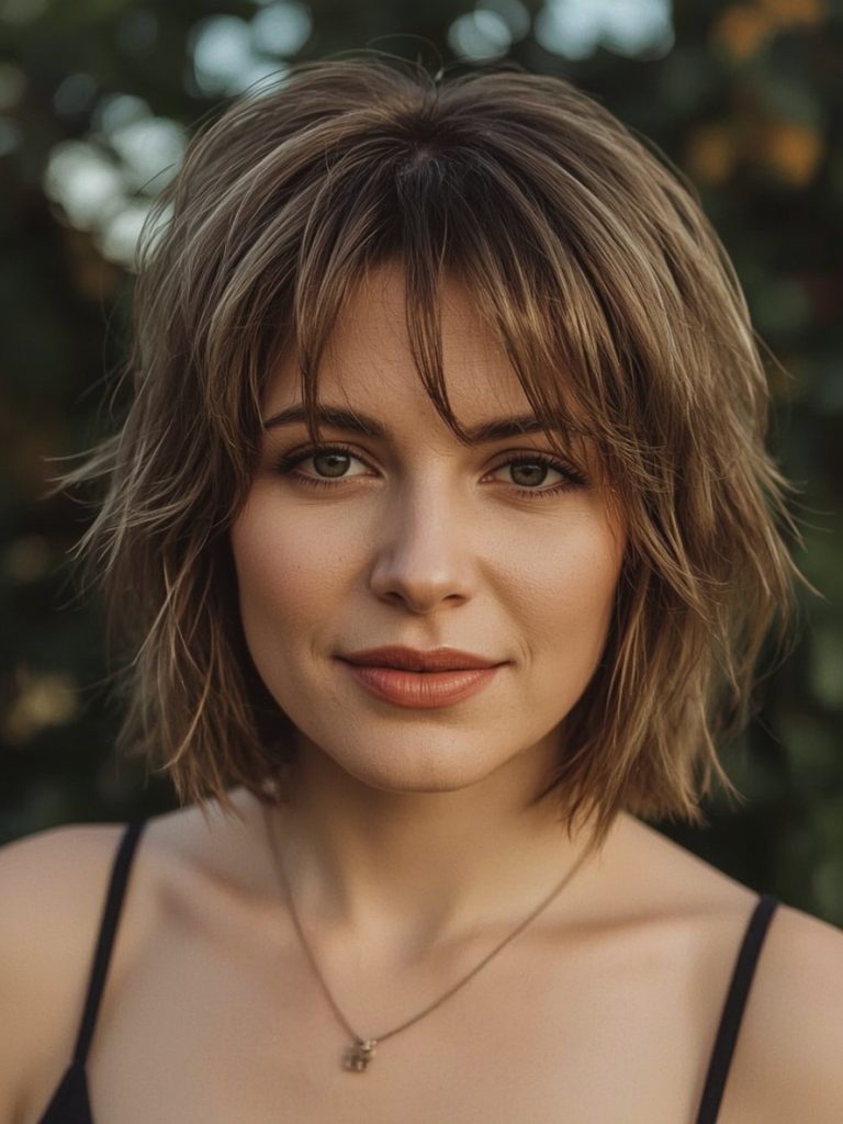 Hairstyles For Thin Fine Hair Over 60: Long Bob (Lob) with Face-Framing Layers