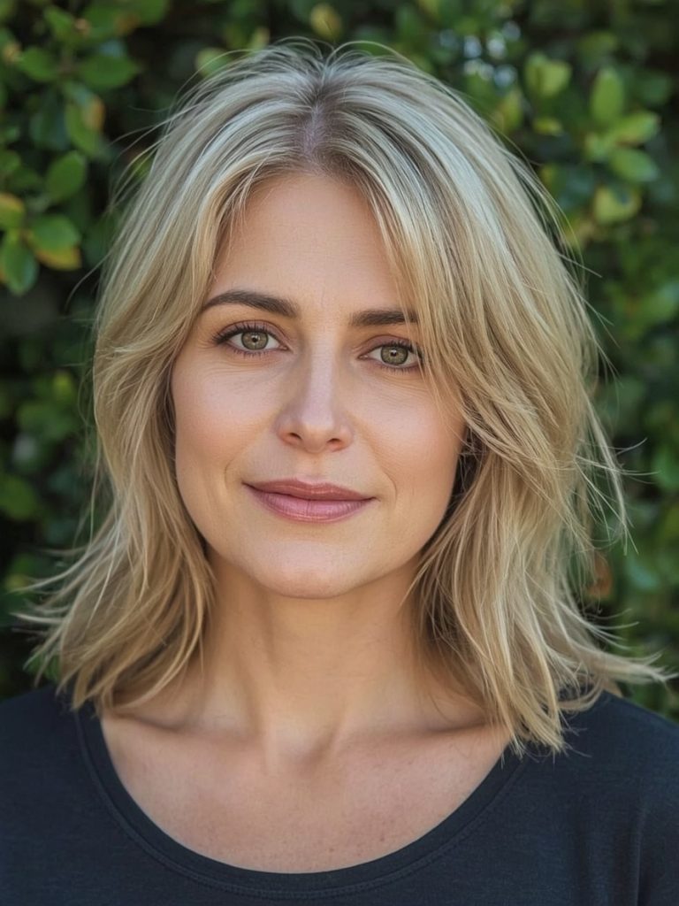 Hairstyles For Thin Fine Hair Over 60: Soft Waves with a Gradual Layer