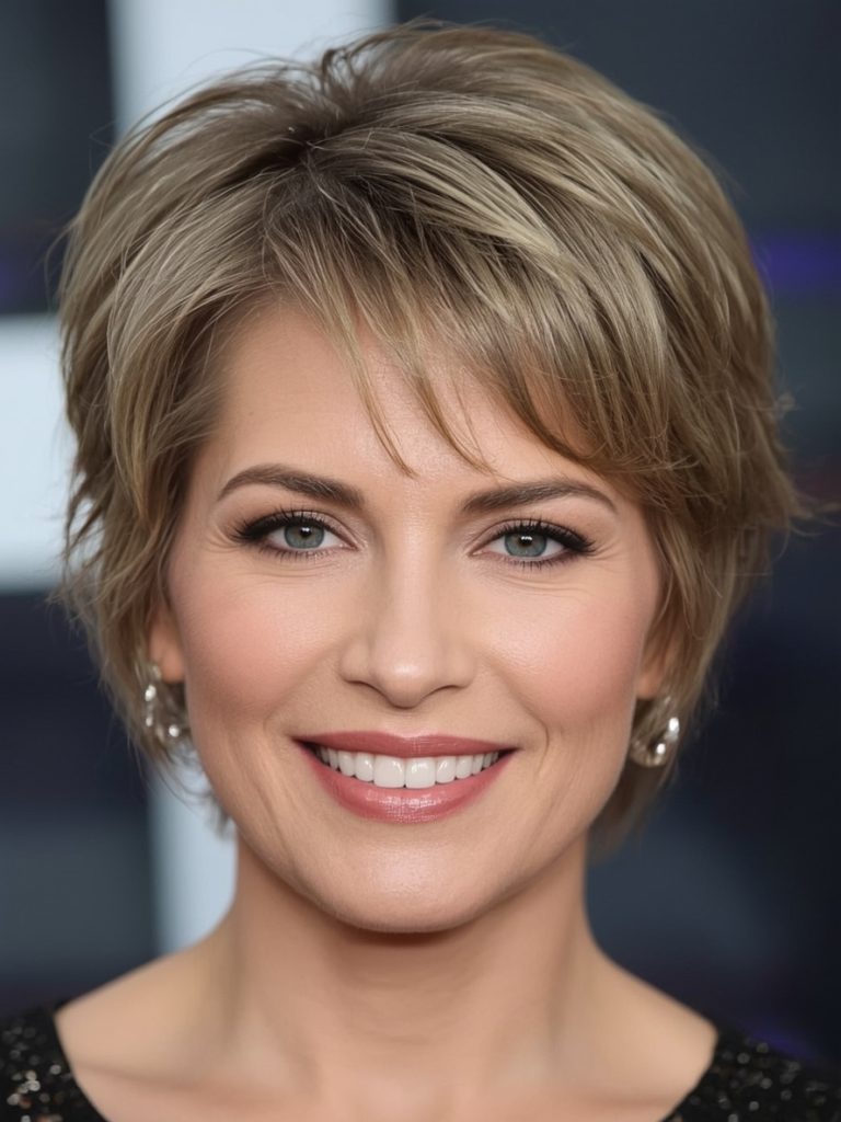 Hairstyles For Thin Fine Hair Over 60: The Pixie Crop