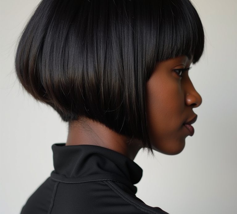 Short Hair Back View: Graduated Bob